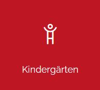 Symbol eines Kindes auf rotem Hintergrund